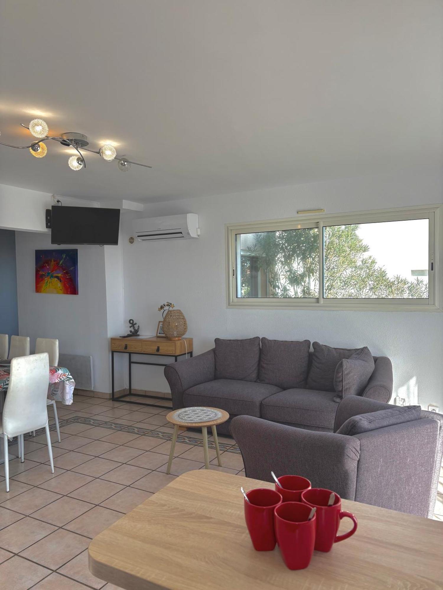 Appartement 7 Personnes Face Mer 7Blion37 Le Barcares Bagian luar foto